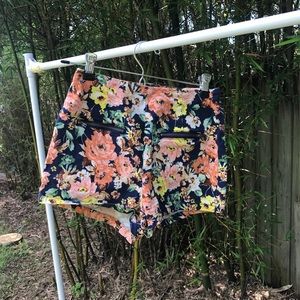 Floral High Waisted Shorts